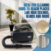 Oreck Compact Canister Vacuum-Handheld Cannister Cleaner & Blower w/HEPA Filter Bag for Dusting Dirt & Dog Hair for Hardwood, Wooden & Tile Floors, BB1200DB, Black - Image 4