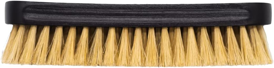 Leather Cleaner Brush, Horsehair Bristles for Car Interior Leather - Brown