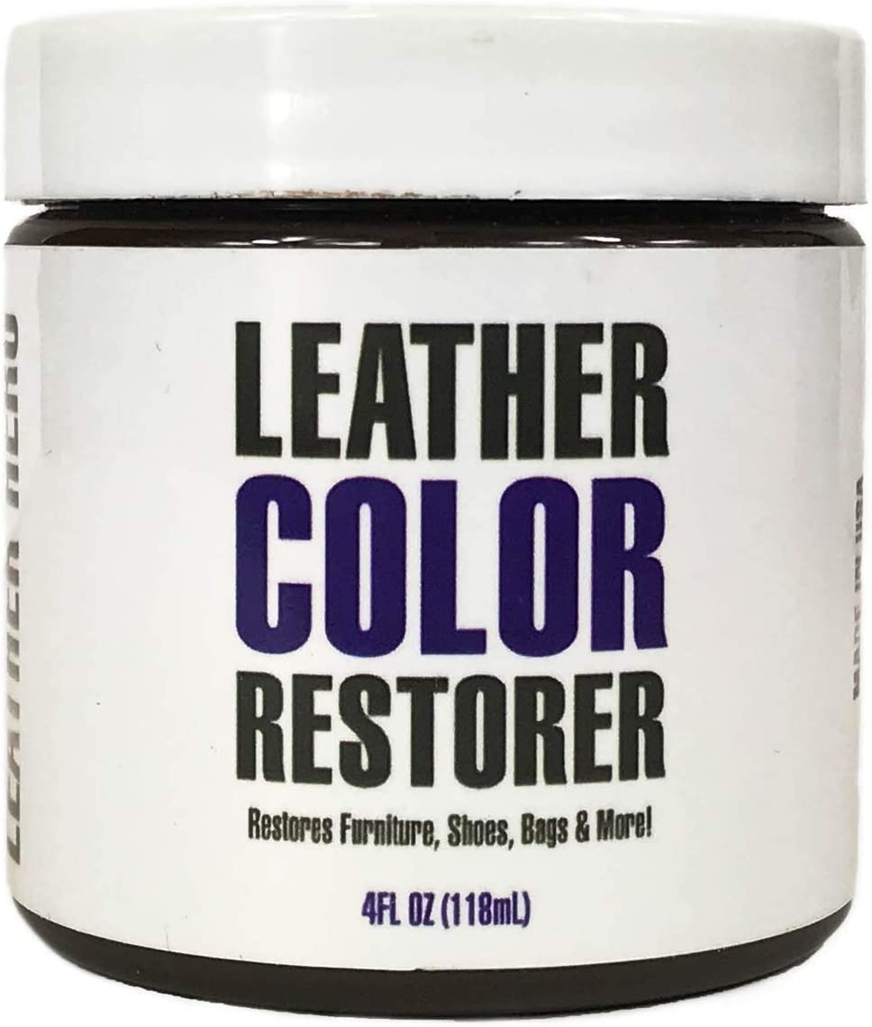 Leather Repair Kit/Leather Color Kit/Cleaner/Color Restorer/Sponge  Applicator (Leather Repair) (Vinyl Repair) (Leather Dye) (Mahogany)