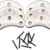 Leather Hero Eagle Shoe and Boot Metal Heel Plates- Prevents Wear from Motorcycle & Military Boots- 3 Pair- With Nails XL