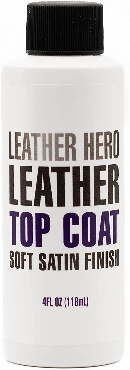 Leather Hero Satin Top Coat Leather Sealant Color Restorer 4oz Automotive -  The Vac Shop