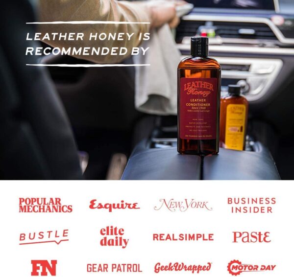 Leather Honey Leather Cleaner The Best Leather Cleaner for Vinyl and Leather Apparel, Furniture, Auto Interior, Shoes and Accessories. Does Not Require Dilution. Ready to Use, 8 Ounce Bottle!  Health & Household - Image 6