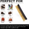 Shoe Cleaning Brush- Sneaker Soft Bristle Brush for Canvas, Leather, Mesh, Cloth & More- 6.7"- Fiamme Luxury Care - Image 5