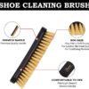 Shoe Cleaning Brush- Sneaker Soft Bristle Brush for Canvas, Leather, Mesh, Cloth & More- 6.7"- Fiamme Luxury Care - Image 4
