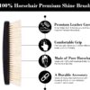 Shoe Brush- 100% Horsehair Shoe Brush for Leather, Shoes, Boots- Large 8" Premium Shine Brush- Fiamme (White) - Image 3