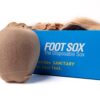Disposable Try on Socks, Disposable Foot Socks, Disposable Nylon Slip on Socks, Footies for Women, Tan, 72 Pairs/144 Pieces - Image 5
