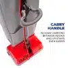 Oreck Commercial Upright Bagged Vacuum Cleaner, Lightweight, 40ft Power Cord, U2000R1, Grey/Red Household Upright Vacuums - Image 5