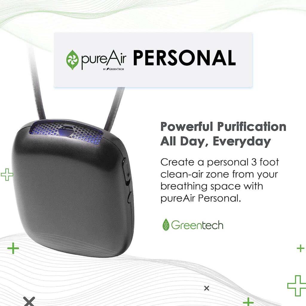 Greentech Environmental pureAir Personal Wearable Air Filter and Air