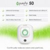 Greentech Environmental pureAir 50 - Portable Air Purifier and Air Cleaner, Air Purifiers for Home, Office, and Bedroom, For Spaces Up to 325 Square Feet, Neutralizes Tough Odors, Easy Set Up - Image 4