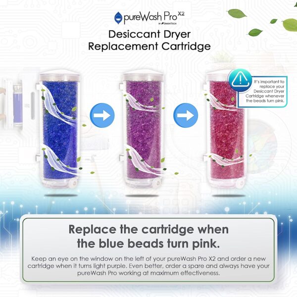 Greentech Environmental pureWash Pro Desiccant Dryer - Replacement Cartridge for Ozone Generator, Oxygen Absorber, and Laundry Dehumidifier for Washing Machines - Image 5