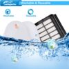 2 HEPA + 4 Foam & Felt Filters for Shark Navigator Lift-Away NV350, NV351, NV352, NV355, NV356E, NV357, NV360, NV370, NV391, UV440, UV490, UV540, Compare to Part # XFF350 & XHF350 Replacement Filter…  Home & Kitchen - Image 6