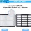 2 HEPA + 4 Foam & Felt Filters for Shark Navigator Lift-Away NV350, NV351, NV352, NV355, NV356E, NV357, NV360, NV370, NV391, UV440, UV490, UV540, Compare to Part # XFF350 & XHF350 Replacement Filter…  Home & Kitchen - Image 4