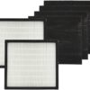 Replacement True HEPA Filter Set Compatible with Oreck WK01234CA WK01234QPC Fits WK10002QPC WK10003CA and Plus Pet WK10052QPC Air Purifiers,High-efficiency Activated carbon,2-Pack  Home & Kitchen