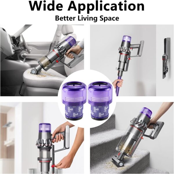 Improvedhand Filter Replacement for Dy.son V11 Cordless Vacuum, V11 Torque Drive Vacuum,V11 Animal, Replace Part # 970013-02, Pack of 4 - Image 7