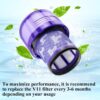 Improvedhand Filter Replacement for Dy.son V11 Cordless Vacuum, V11 Torque Drive Vacuum,V11 Animal, Replace Part # 970013-02, Pack of 4 - Image 4
