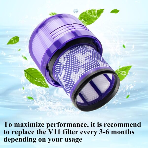 Improvedhand Filter Replacement for Dy.son V11 Cordless Vacuum, V11 Torque Drive Vacuum,V11 Animal, Replace Part # 970013-02, Pack of 4 - Image 4