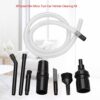 Micro Mini Vacuum Attachment, 8 Pcs/Set Black Mini Micro Tool Car Vehicle Cleaning Kit Universal Vacuum Cleaner Attachments - Image 2