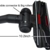1 1/4" 32mm Replacement for Universal Vacuum Cleaner Brush Head Ultra-Thin with Big Wheel Compatible with Sanitaire, Mighty Mite, Eureka, Rainbow - Image 4