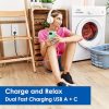 TrekStar GFCI USB Outlet 20 Amp Duplex Wall Receptacle with Built-in USB Type A & Type C Combo with 24W Charging Port for Smartphone, Self-Test, Tamper Resistant, White Wall Plate Cover Included - - Image 4