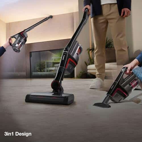 - Miele Triflex HX1 Plus Cordless Stick Vacuum Cleaner, 60 min runtime, Obsidian Black / Red - Image 2