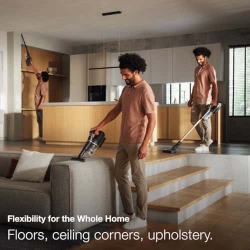 Miele Duoflex Total Care Vacuum Cleaner, Cordless and Bagless Multi-Use, Multi-Floor Flexible Stick Vacuum with 4 Attachable Brushes and Accessories, in Obsidian Black / Rose Gold - Image 7
