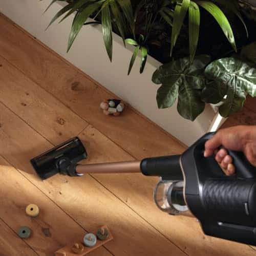 Miele Duoflex Total Care Vacuum Cleaner, Cordless and Bagless Multi-Use, Multi-Floor Flexible Stick Vacuum with 4 Attachable Brushes and Accessories, in Obsidian Black / Rose Gold - Image 17