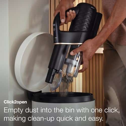 Miele Duoflex Total Care Vacuum Cleaner, Cordless and Bagless Multi-Use, Multi-Floor Flexible Stick Vacuum with 4 Attachable Brushes and Accessories, in Obsidian Black / Rose Gold - Image 11