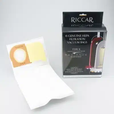 6 Riccar Radiance Simplicity Synergy X9 Hepa Vacuum Bags, Upright Vacuum Cleaners, RSLP-6, S9-6, S9-6. Number SXH-6 for the X9, C20-6, C20-G6, C20-12, RXH-6, RXH6, RXH-12, X9 and G9