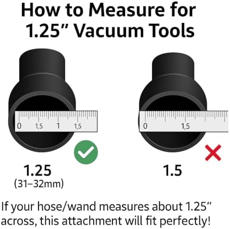 MP Maresh Products Vacuum Brush Attachment for Hardwood and Bare Floors or Walls - Wall Brush for Cleaning with Natural Horse Hair Bristles - 1 1/4 Inch Female ID Connection - 14-Inch with Wheels : Home & Kitchen - Image 9