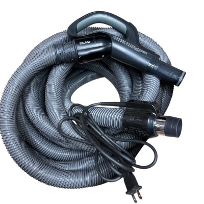 Beam Central Vacuum Electric Hose – 35 Ft – Pigtail Installed + Direct-Connect Adapter Included – OEM 050931
