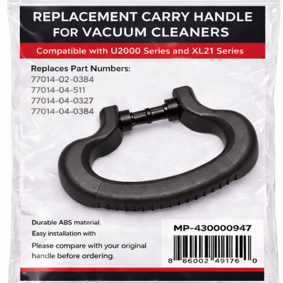 Oreck vacuum carry handle replacement for U2000 and XL21 series vacuum cleaners MP-430000947