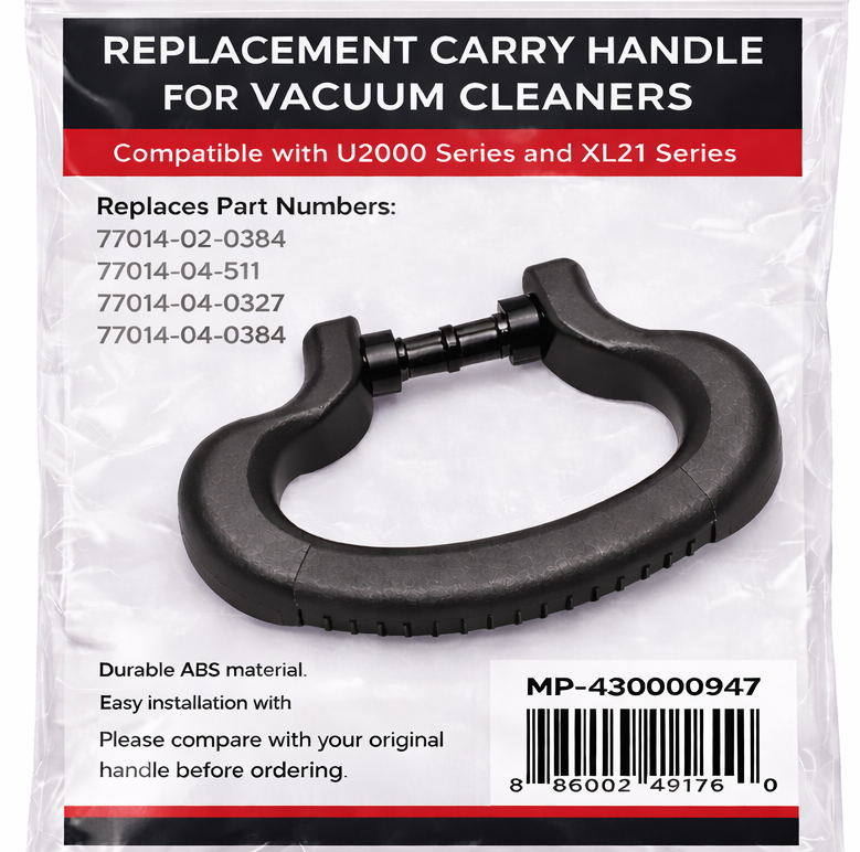 Oreck vacuum carry handle replacement for U2000 and XL21 series vacuum cleaners MP-430000947