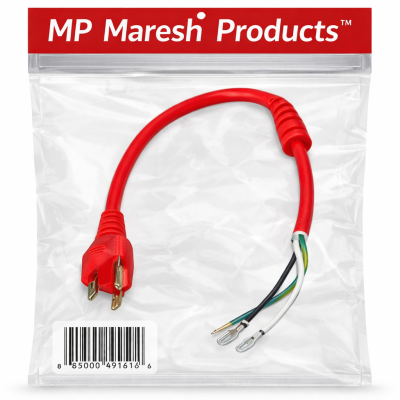 MP Maresh Products red pigtail power cord replacement for Oreck U2000 commercial upright vacuum part 430000990 and 75957-01-441