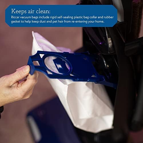 Riccar R30D HEPA Filter Vacuum Cleaner Bags, Charcoal-Infused Tandem Air Blue, Six Bags Included, RNHC-6 - Image 5