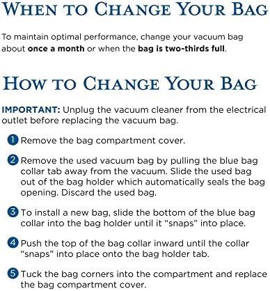 Riccar R30D HEPA Filter Vacuum Cleaner Bags, Charcoal-Infused Tandem Air Blue, Six Bags Included, RNHC-6 - Image 3