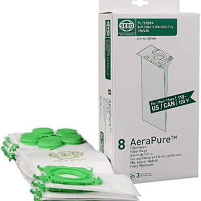 Sebo X/C/370 Upright Vacuum Cleaner Bags Part 5093AM - Household Vacuum Bags Upright