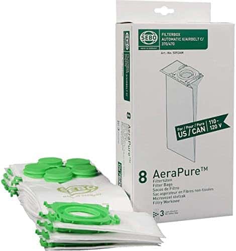 Sebo X/C/370 Upright Vacuum Cleaner Bags Part 5093AM - Household Vacuum Bags Upright